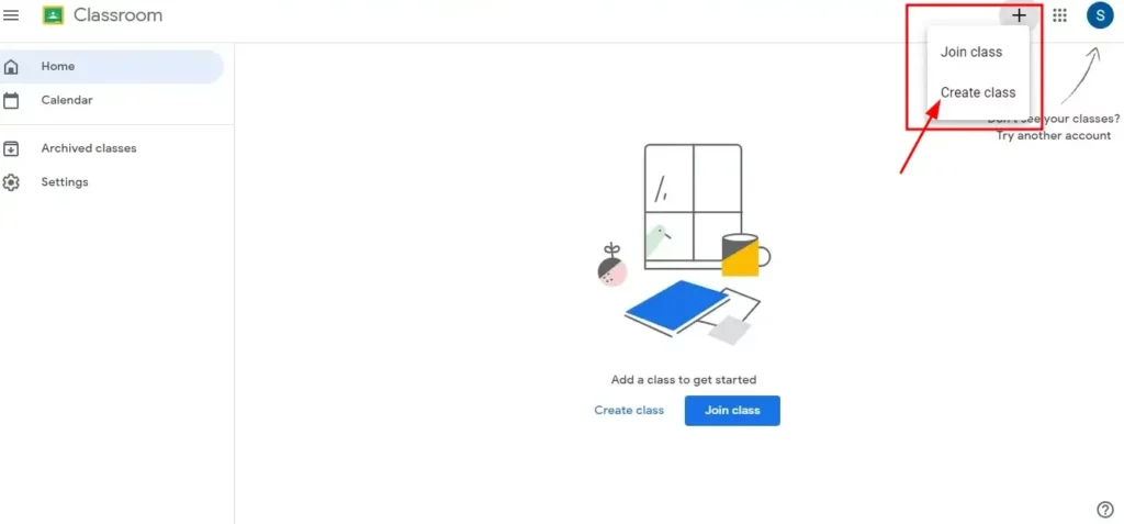 Google Classroom-create